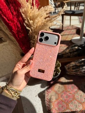 Diamond Shine İphone Telefon Kılıfı Pembe