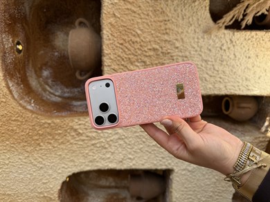 Diamond Shine İphone Telefon Kılıfı Pembe