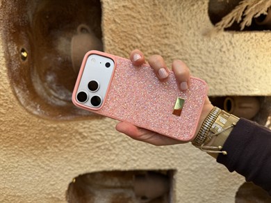 Diamond Shine İphone Telefon Kılıfı Pembe
