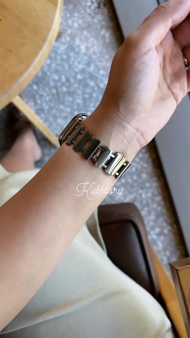 Fence Applewatch Kordon Gümüş