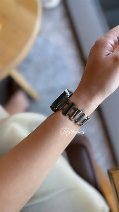 Fence Applewatch Kordon Gümüş