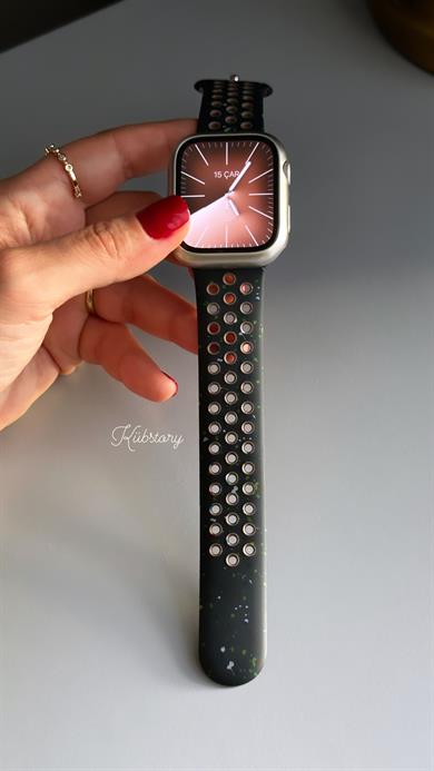 Gece Siyahı Silikon Kordon