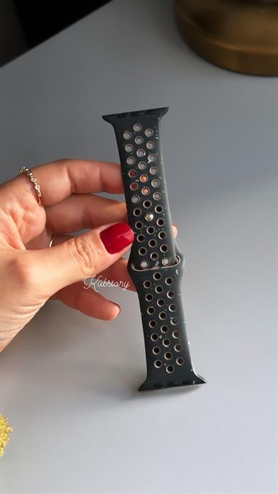 Gece Siyahı Silikon Kordon