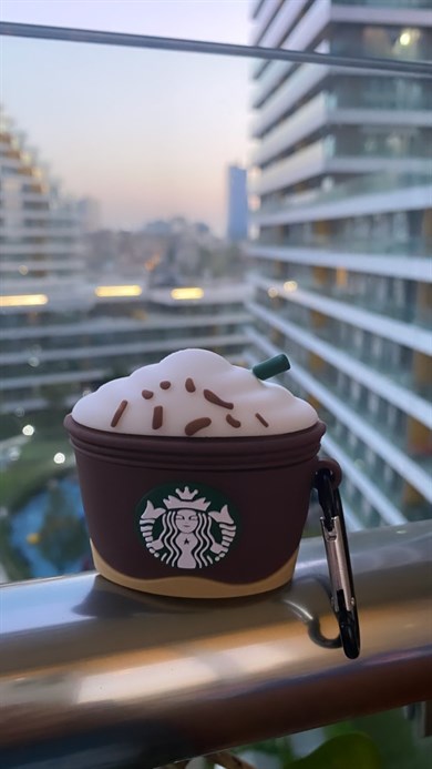 Kahverengi Starbucks Airpods Kılıf