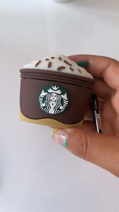 Kahverengi Starbucks Airpods Kılıf