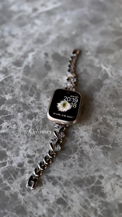 Kalp Metal Kordon Gümüş