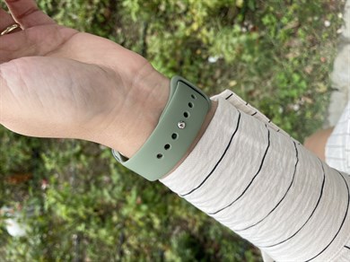 Khaki Silikon Kordon