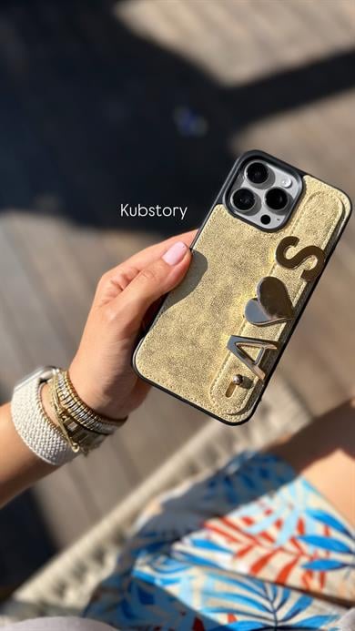 Kişiselleştirilebilir İphone Telefon Kılıfı Altın 