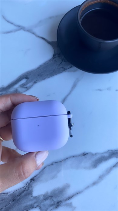 Lansman Dokulu Airpods Kılıfı Lila