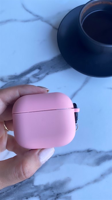 Lansman Dokulu Airpods Kılıfı Pembe