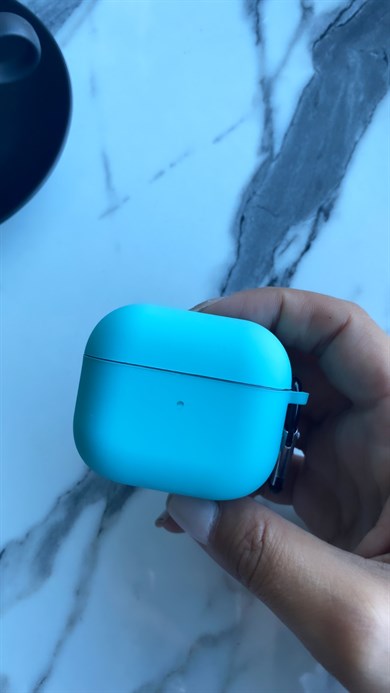 Lansman Dokulu Airpods Kılıfı Turkuaz
