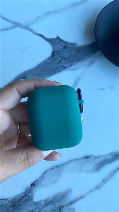 Lansman Dokulu Airpods Kılıfı Yeşil
