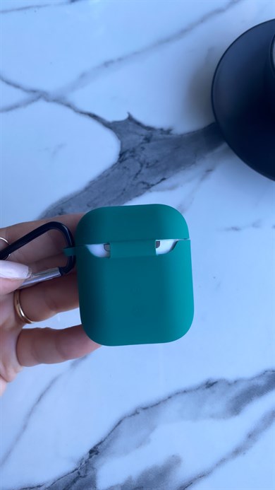 Lansman Dokulu Airpods Kılıfı Yeşil