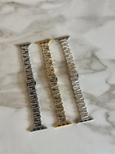 Luna Crystal Metal Kordon Gümüş
