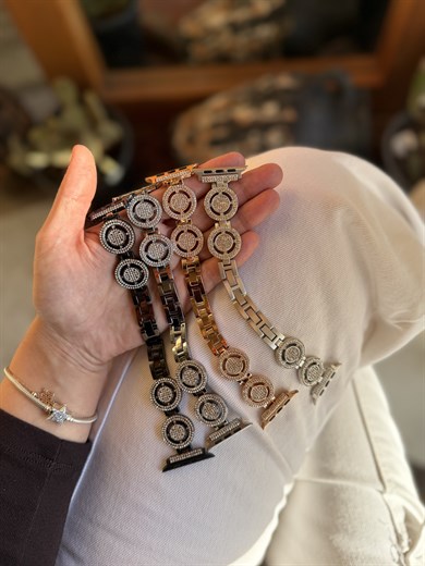 Luna Taşlı Applewatch Kordon