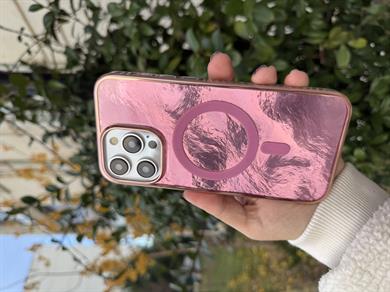 Magsafe Özellikli Pembe Telefon Kılıfı