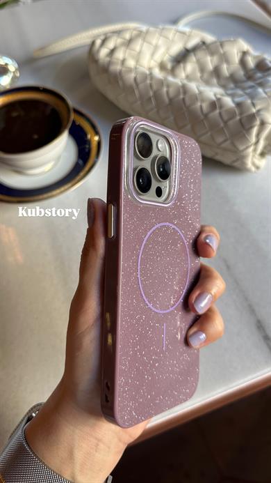 Magsafe Simli İphone Telefon Kılıfı Mor
