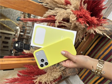 Magsafeli Lansman İphone Telefon Kılıfı Sarı