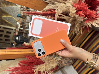 Magsafeli Lansman İphone Telefon Kılıfı Turuncu