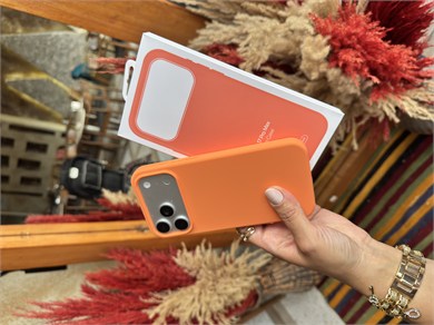 Magsafeli Lansman İphone Telefon Kılıfı Turuncu