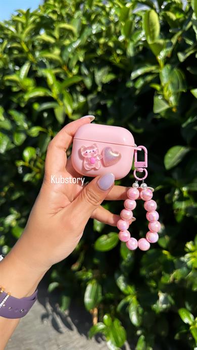 Pembe Ayıcık Airpods Kılıfı