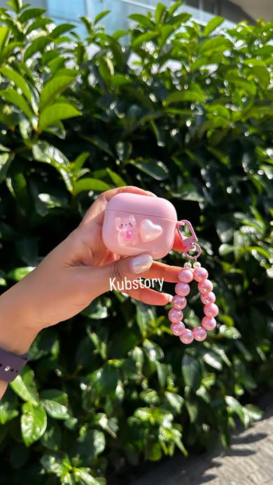Pembe Ayıcık Airpods Kılıfı