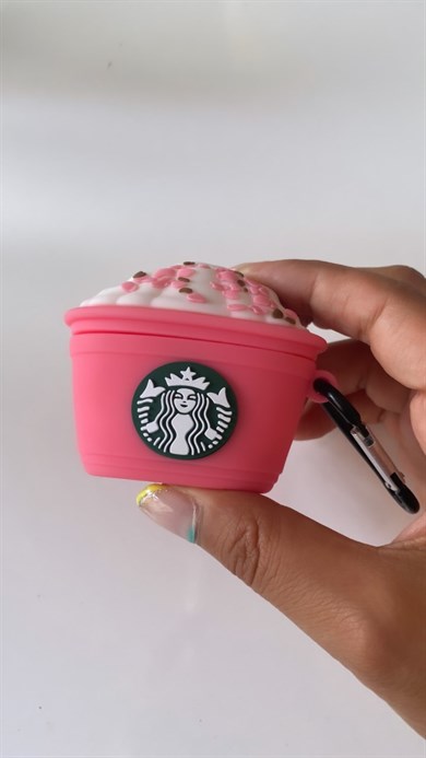 Pembe Starbucks Airpods Kılıf