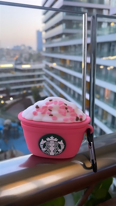 Pembe Starbucks Airpods Kılıf