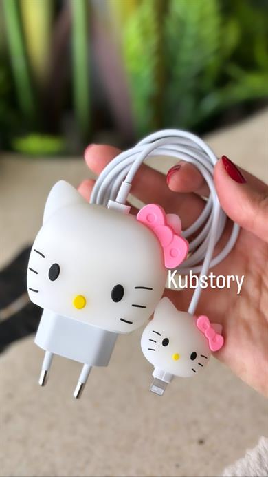 Şarj Başlığı Koruyucu Hello Kity