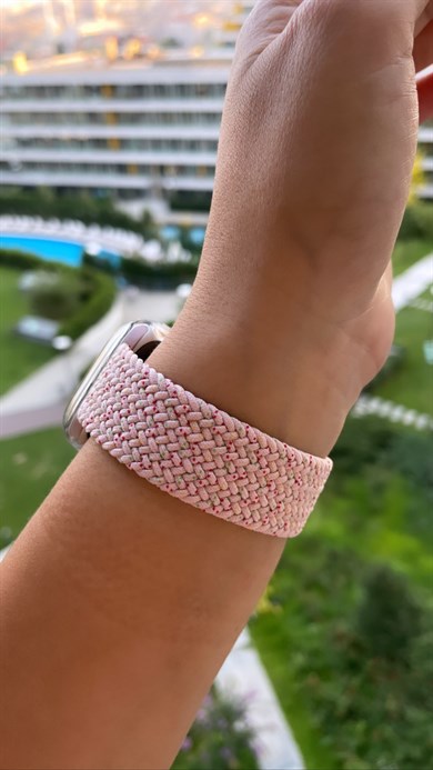 Sherry Blossom Powder Örgü Loop Kordon