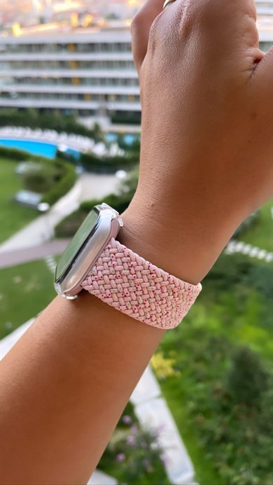 Sherry Blossom Powder Örgü Loop Kordon