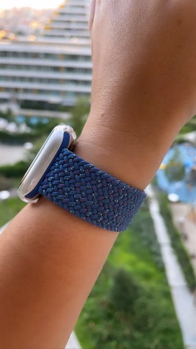 Starlight Blue Örgü Loop Kordon