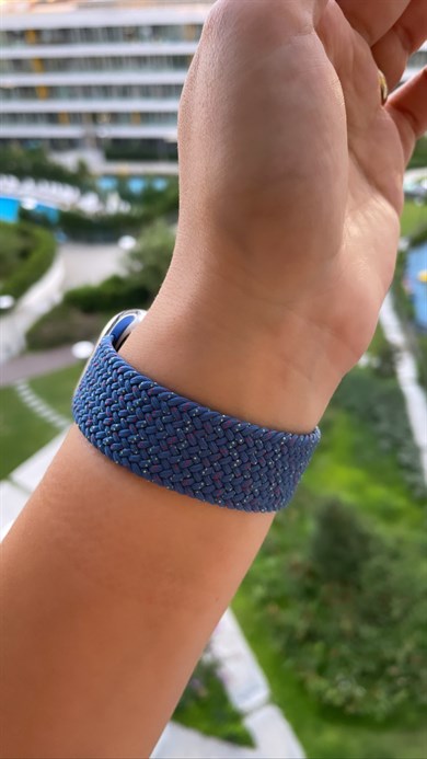 Starlight Blue Örgü Loop Kordon