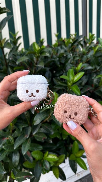 Toys Airpods Kılıfı Peluş Beyaz