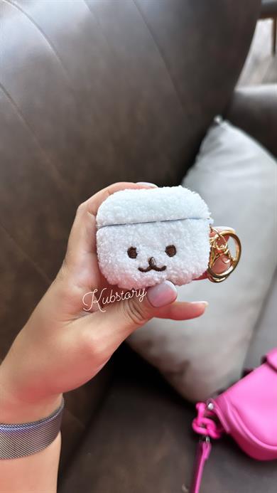 Toys Airpods Kılıfı Peluş Beyaz