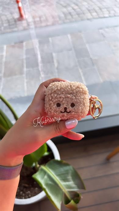 Toys Airpods Kılıfı Peluş Kahverengi