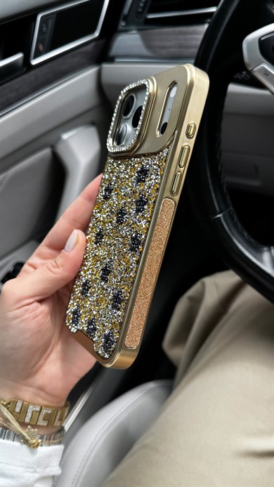 Twinkle Star İphone Telefon Kılıfı Gold