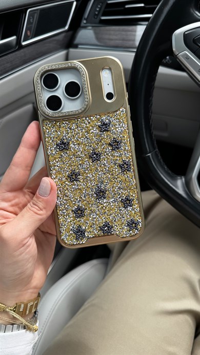 Twinkle Star İphone Telefon Kılıfı Gold