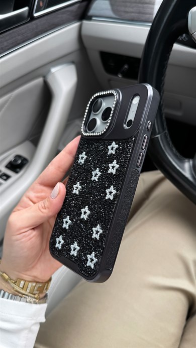 Twinkle Star İphone Telefon Kılıfı Siyah