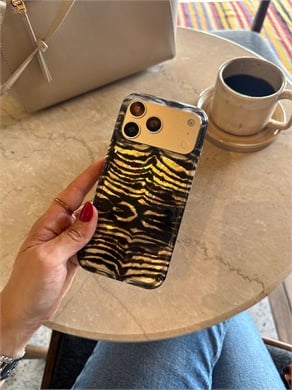 Zebra Hologram İPhone Telefon Kılıfı Siyah