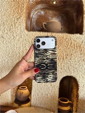 Zebra Hologram İPhone Telefon Kılıfı Siyah