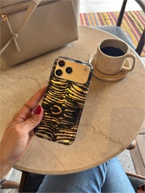 Zebra Hologram İPhone Telefon Kılıfı Siyah