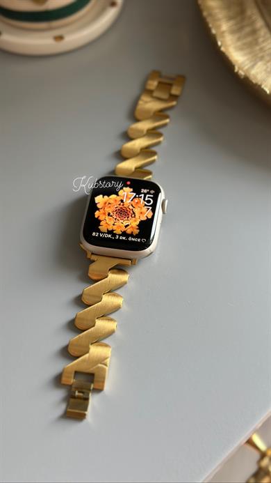 Zigzag Metal Kordon Gold