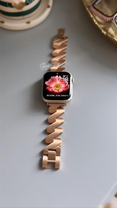 Zigzag Metal Kordon Rose