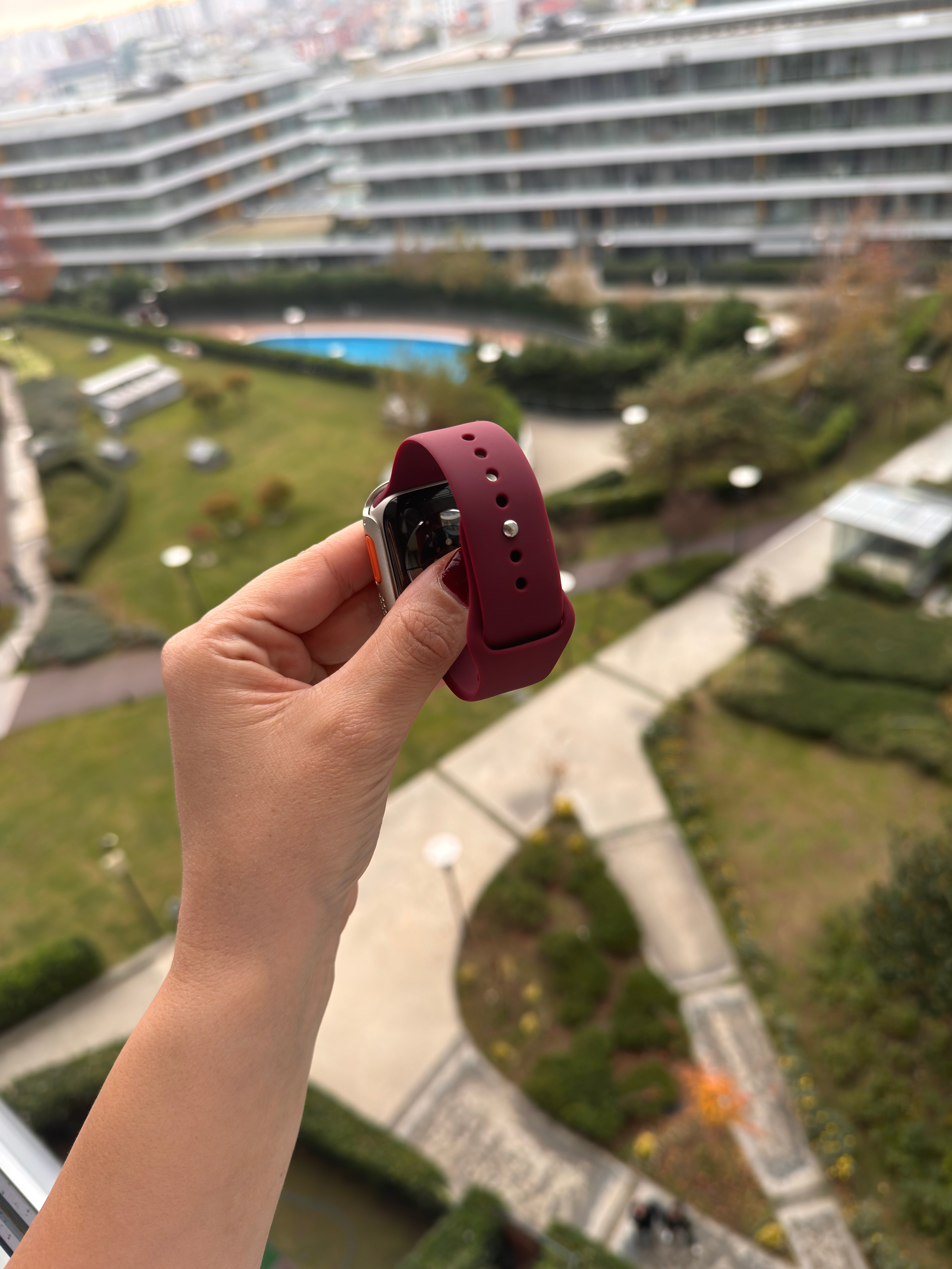 Applewatch Silikon Kordon Cherry