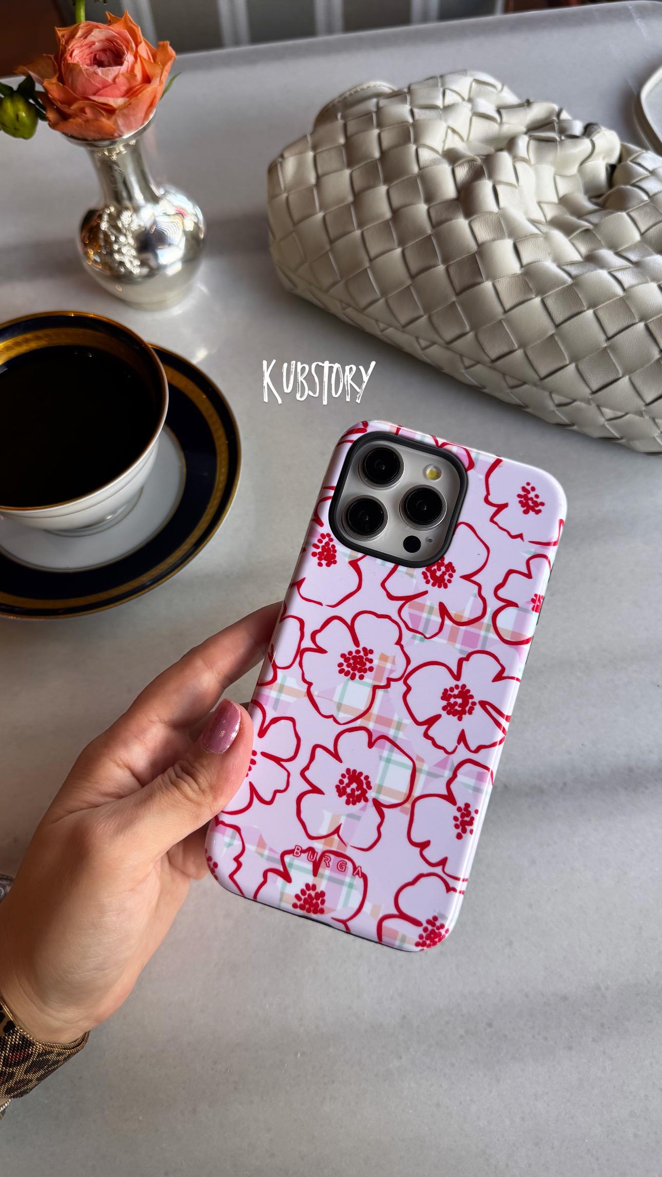 Brg İphone Telefon Kılıfı Çiçek Pembe