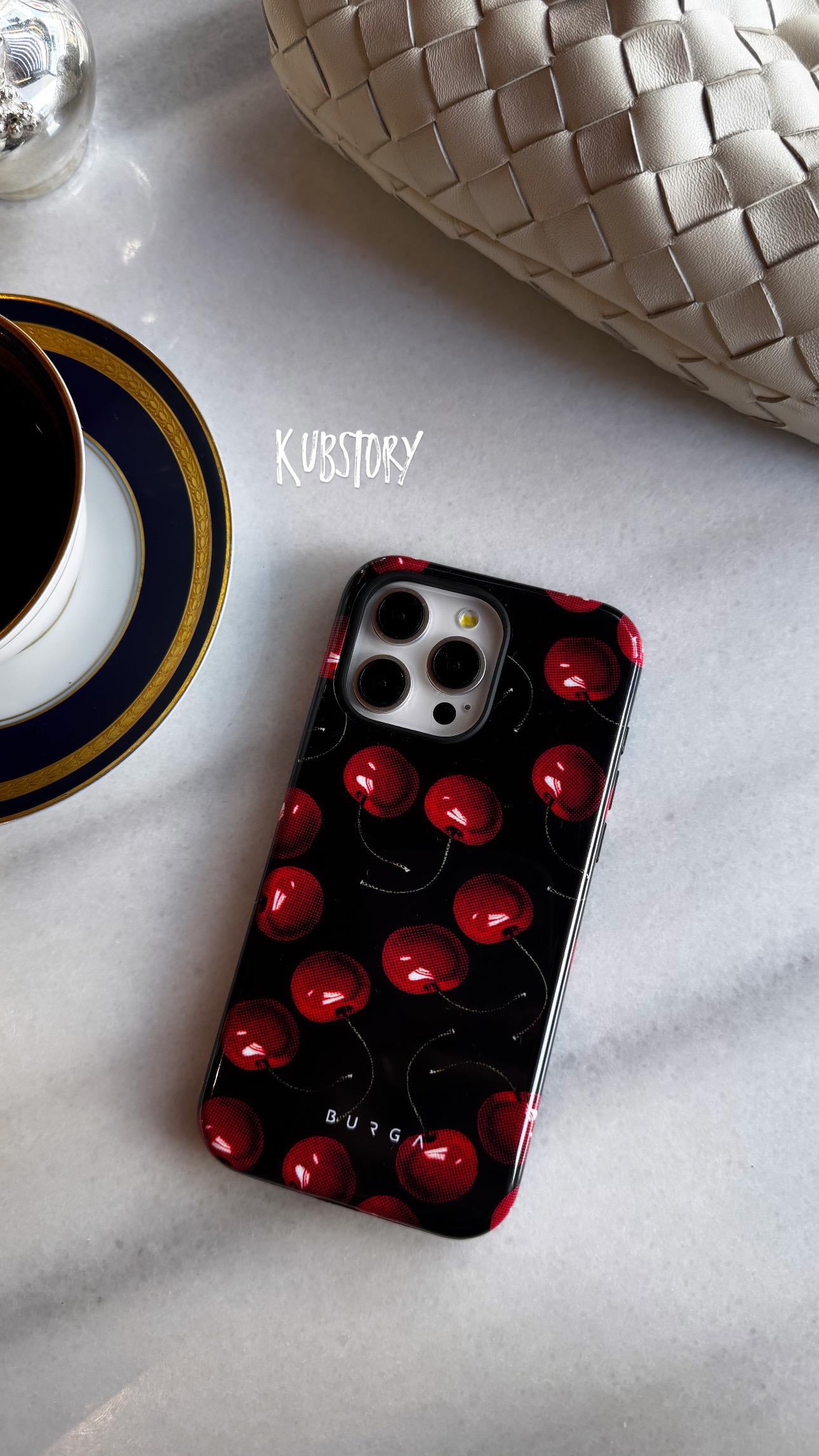 Brg İphone Telefon Kılıfı Kiraz Siyah