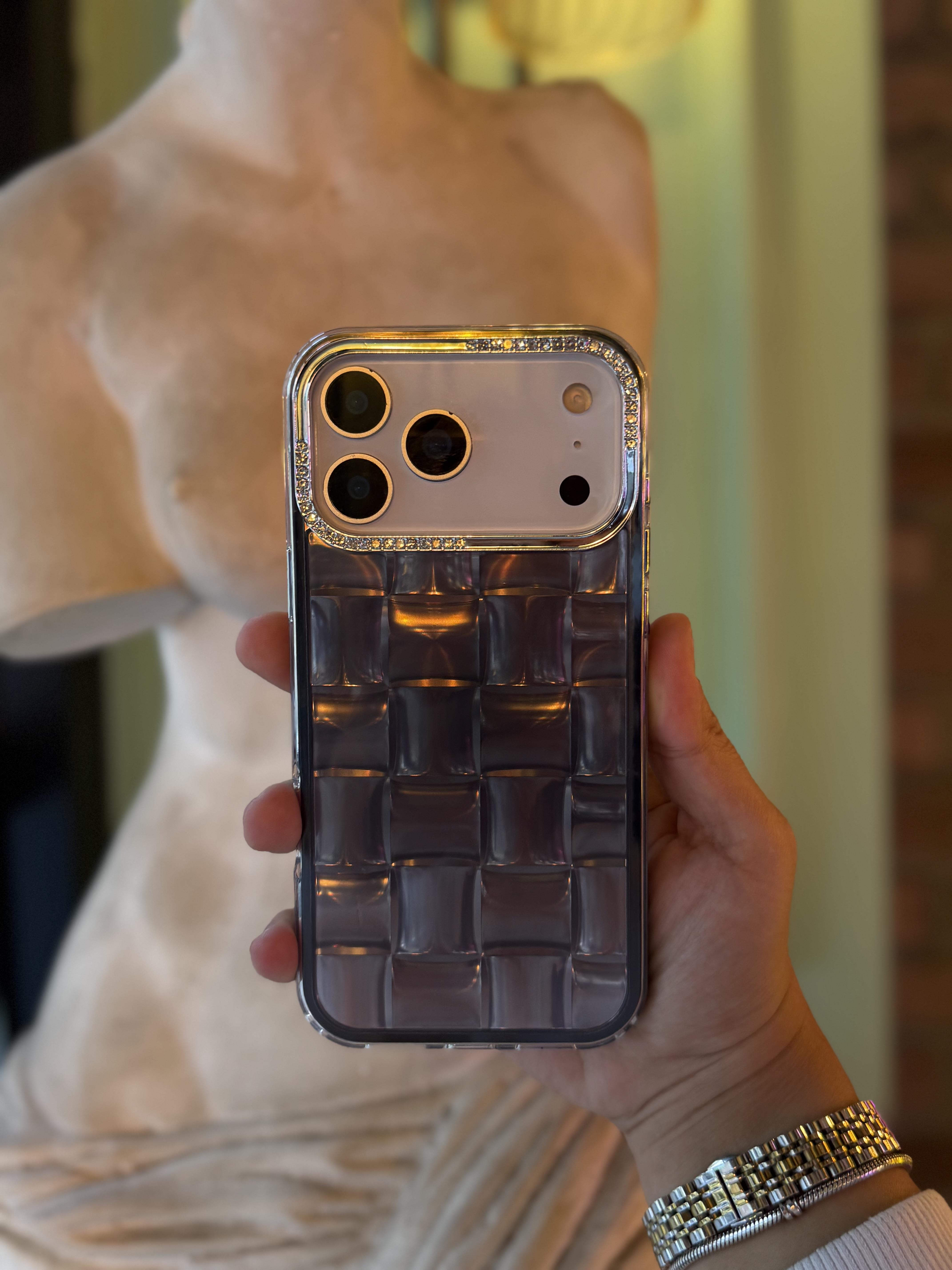 Bubble Glow İphone Telefon Kılıfı Siyah
