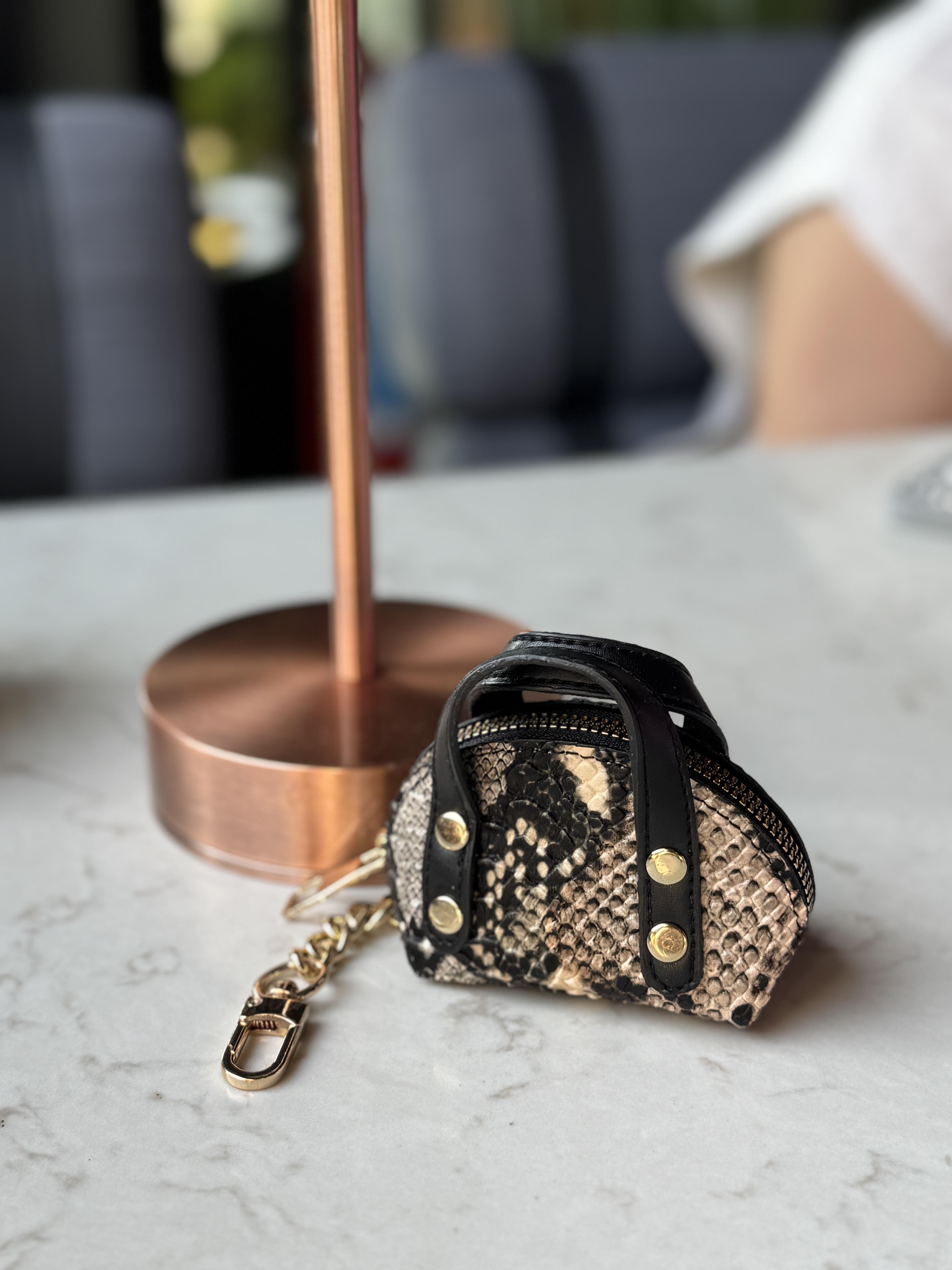Çanta Charm Kahverengi Leopar