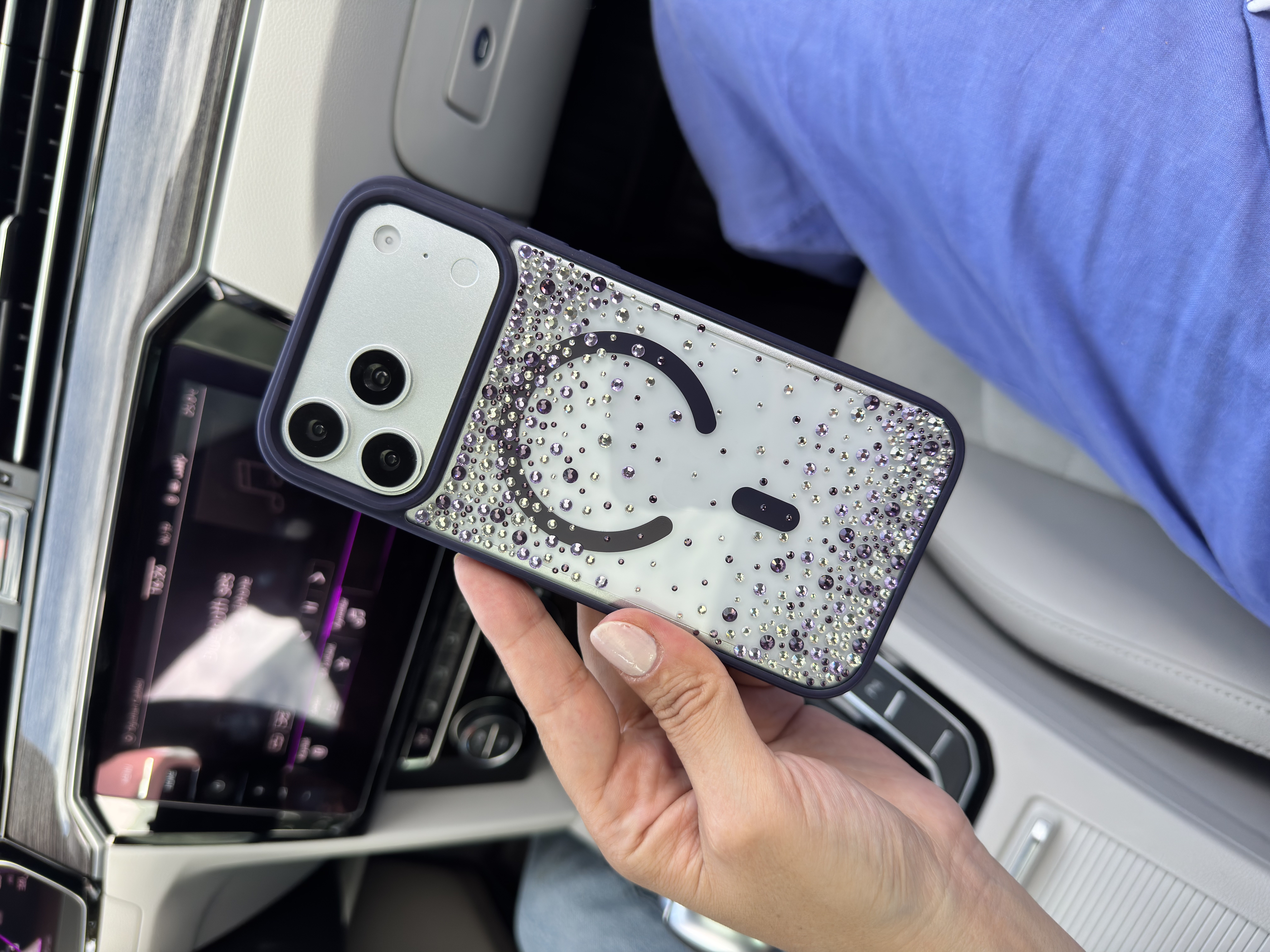 Crystal Aura İphone Telefon Kılıf Mor